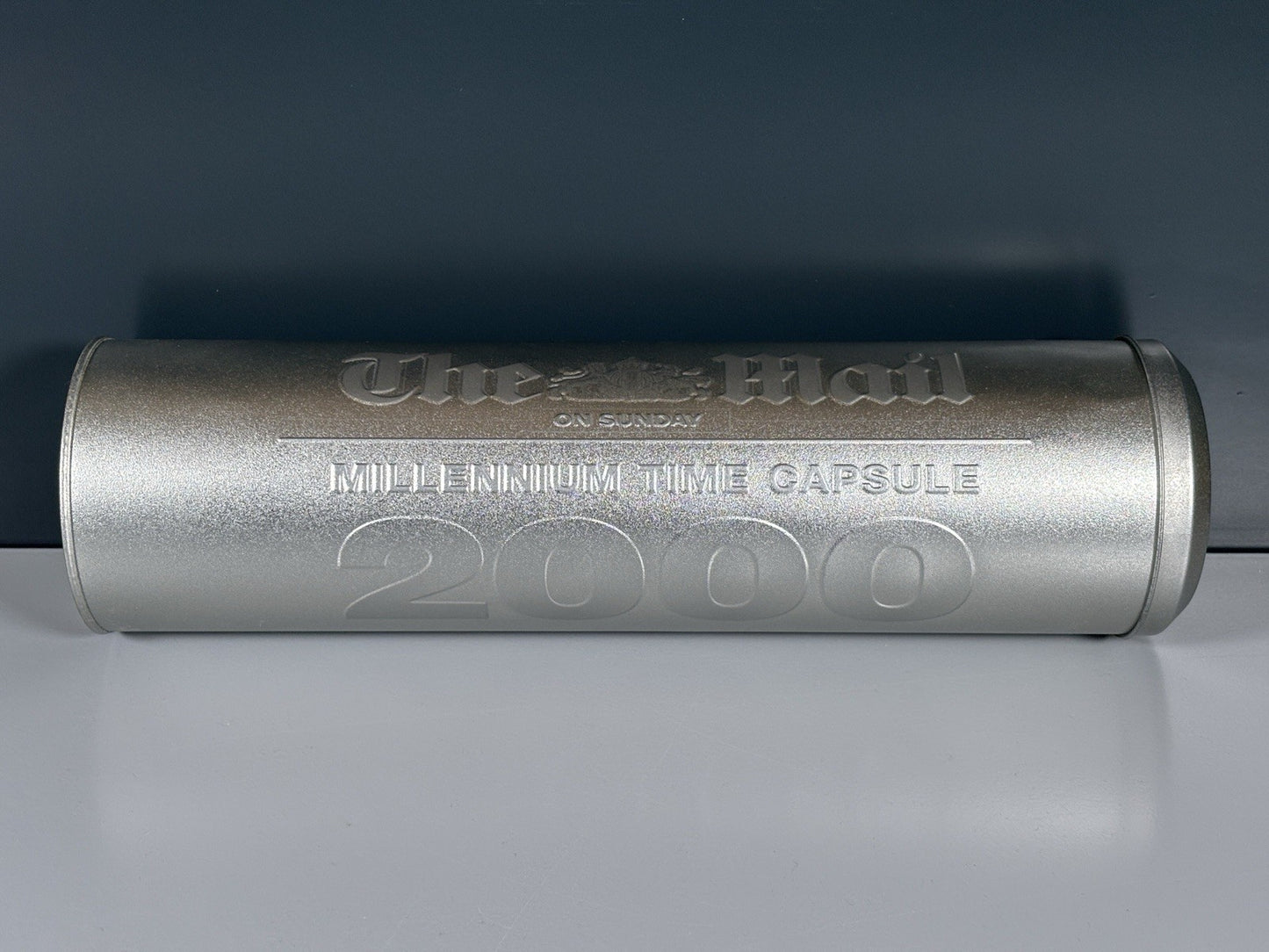 VERY RARE THE MAIL ON SUNDAY 2000 MILLENNIUM TIME CAPSULE 33cm