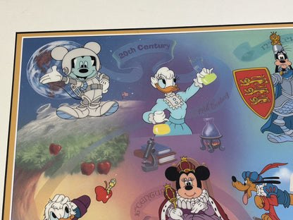 Disney LE 2000 "MILLENIUM MILESTONES" SERICEL A w/COA Art Print