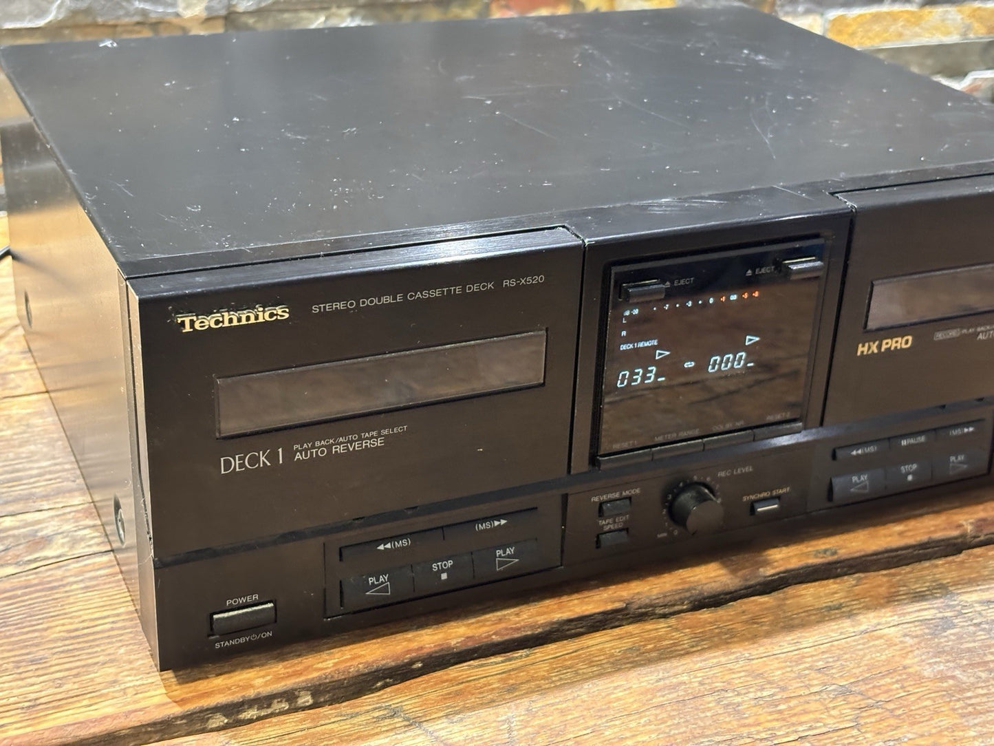 Technics 360 Series RS-X520 Twin Cassette Deck. Read Description