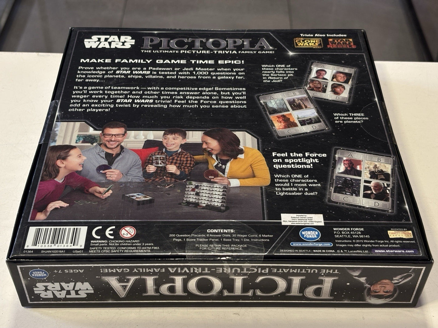 Pictopia Star Wars Ultimate Picture Trivia Board Game - New & Sealed