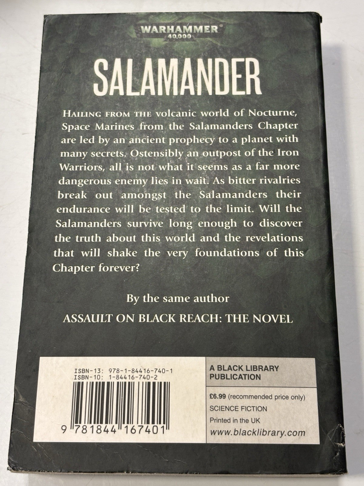 Salamander (Tome of Fire Trilogy Book #1) by Nick Kyme Warhammer 40k Paperback