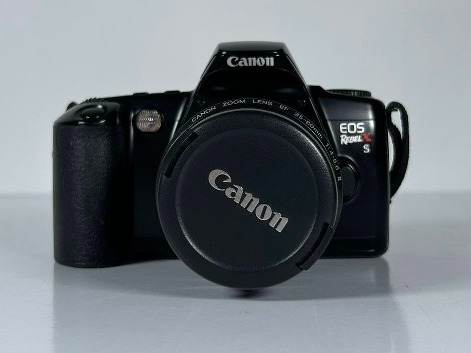 Canon Rebel X S 35mm SLR Film Camera with 35-80mm Lens, Bag & Film Tested