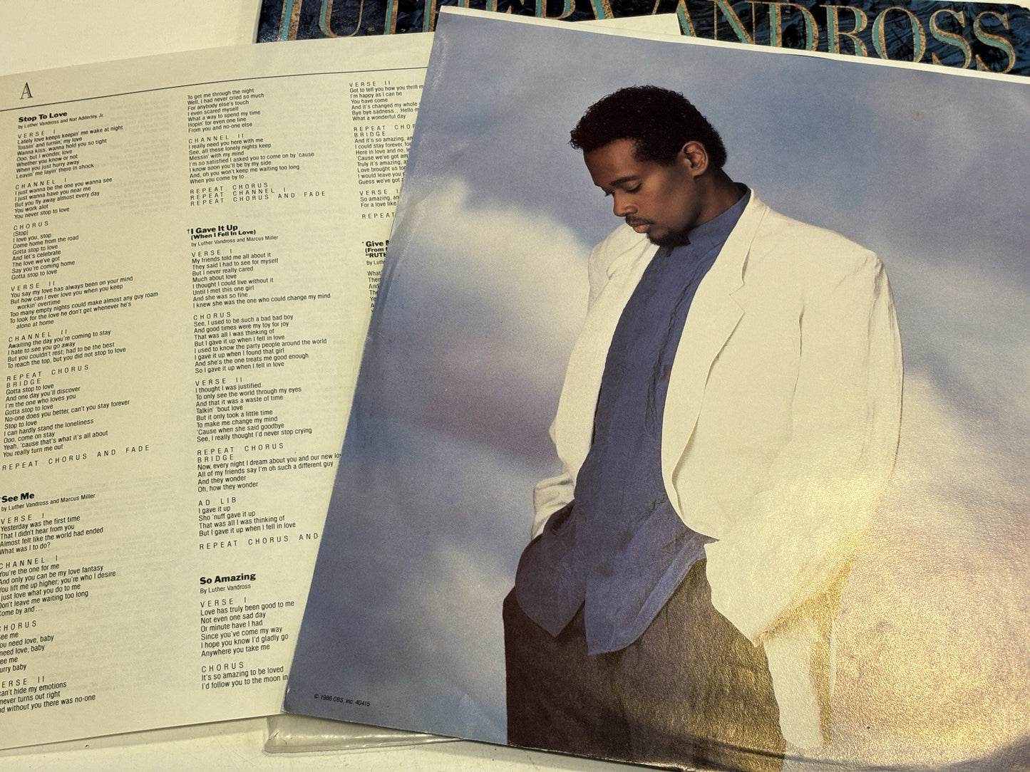 Luther Vandross - Give Me The Reason - Vinyl Record LP Album