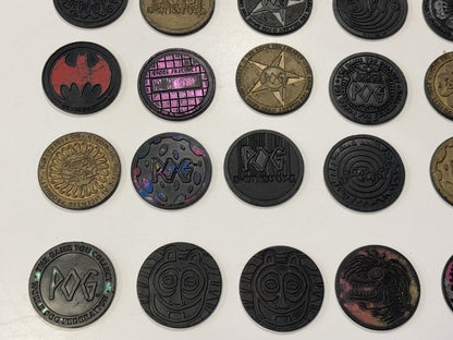 Huge 90’s Pog Collection Including 37 Slammers Pogs Pogz