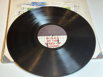 WINGS - WINGS AT THE SPEED OF SOUND Paul McCartney 1st UK 1976 LP EX/VG+