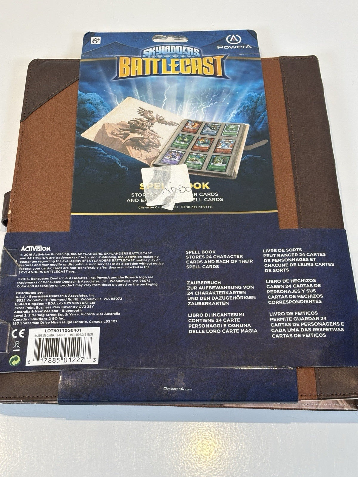 Skylanders Battlecast Spell Book With 49 cards