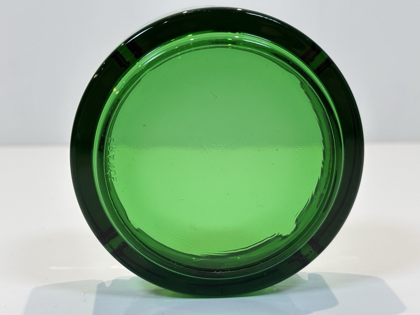 Beck's Beer Green Glass Ash Tray Ashtray Man Cave Novelty Gift VGC RARE