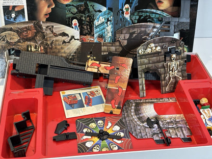 MB Games Vintage Ghost Castle Board Game 1985 Complete Haunted House 3D Retro