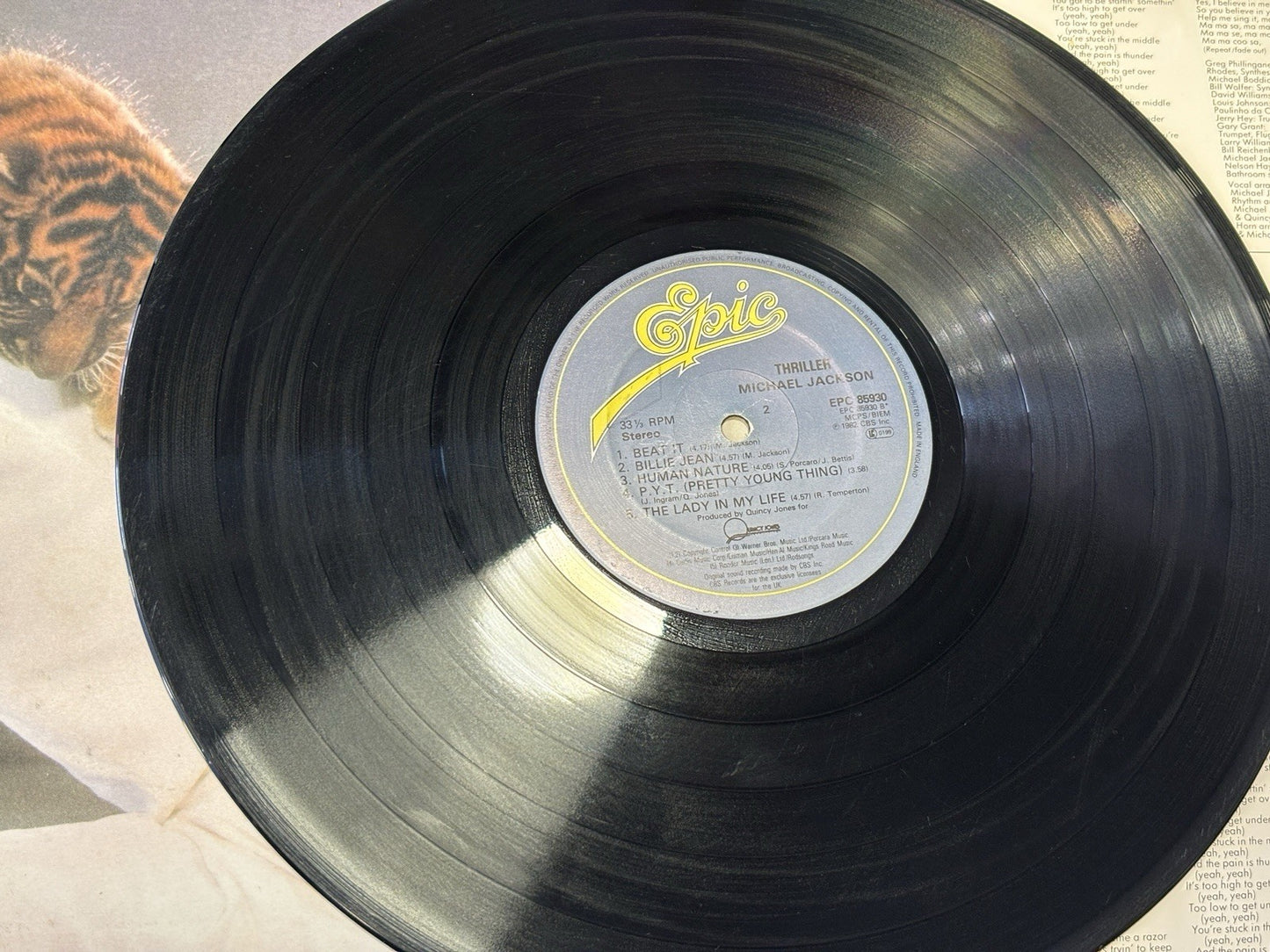 Michael Jackson Thriller A1 B1 Gatefold LP Album Vinyl Record EPC 85930