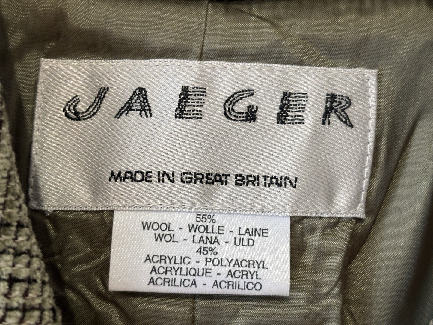 Jaeger Womens Jacket Blazer Size UK 12 Button Up Vintage