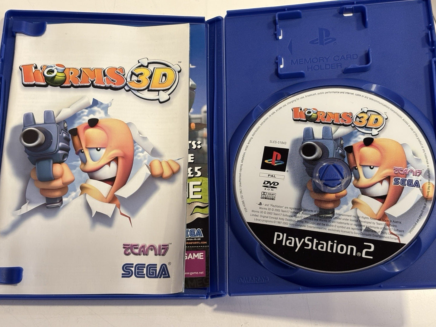 Worms 3D PS2 Video Game Complete With Manual UK Post Paid