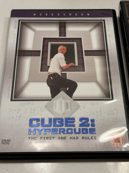 Cube Trilogy - Cube / Cube 2 / Cube Zero [DVD] {Free P&P Tracked 24}