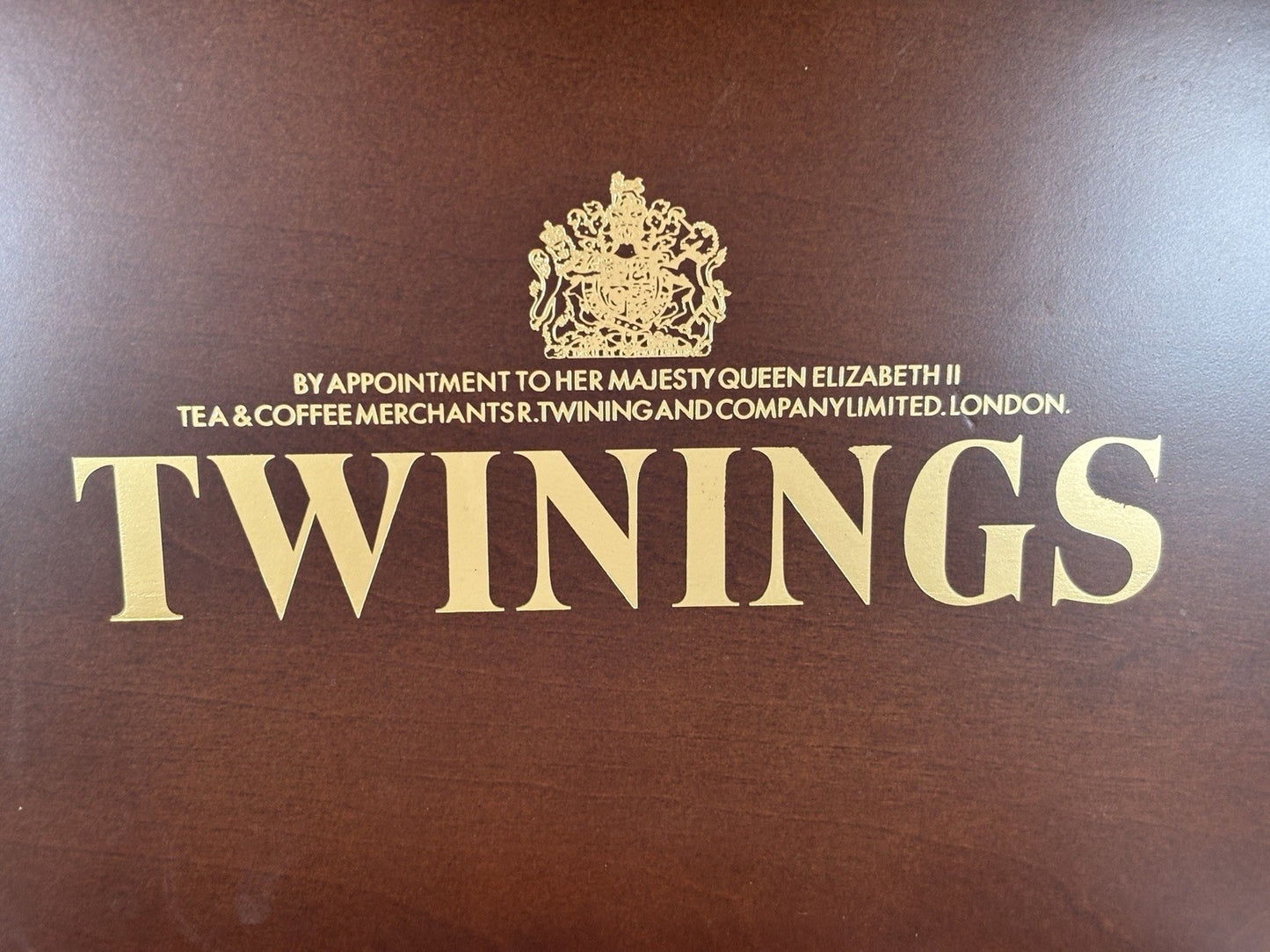 Twinings Deluxe Wooden Tea Box with 12 Compartments – Elegant & Collectible