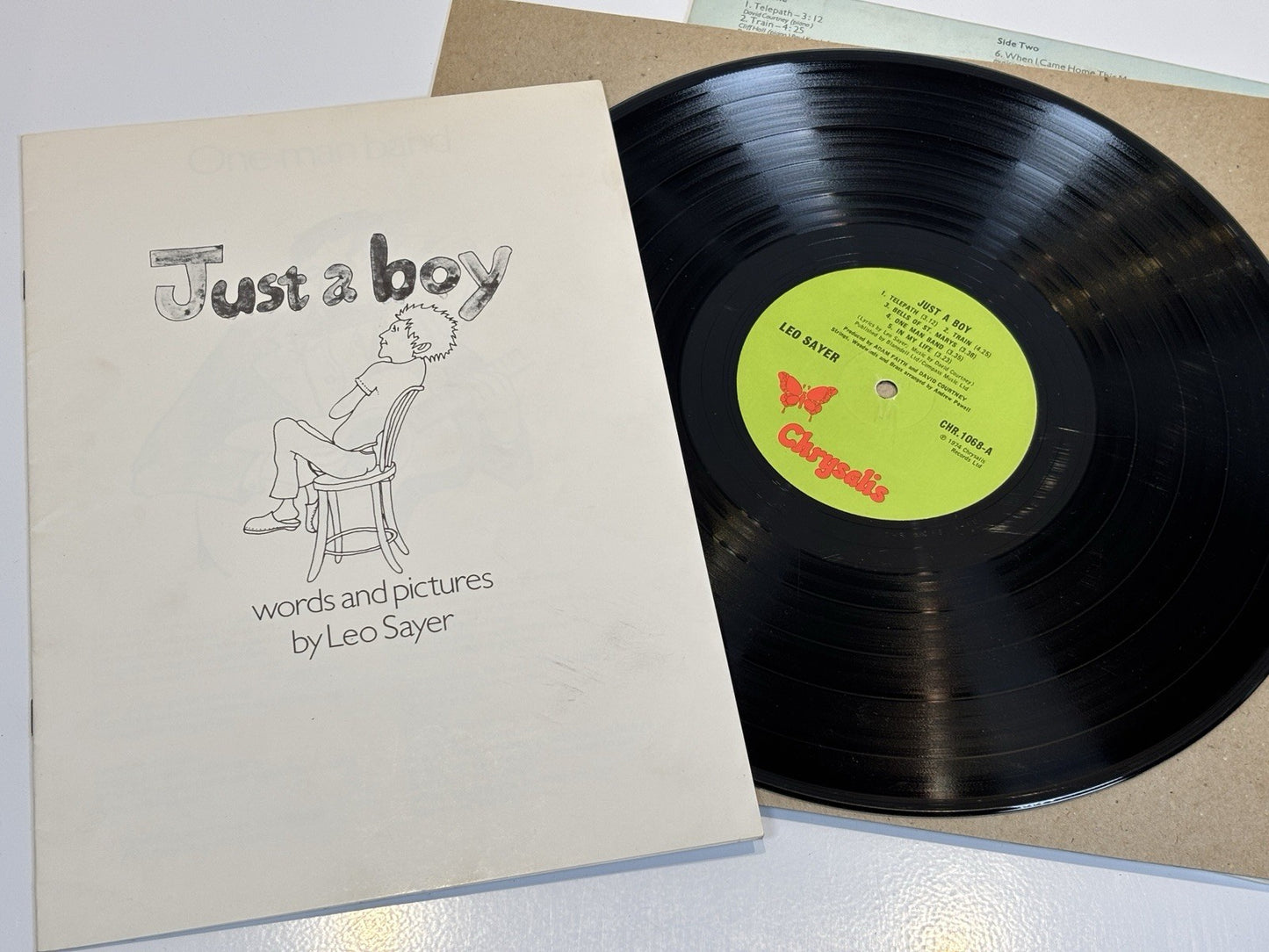 Leo Sayer vinyl LP album record Just A Boy + Booklet UK