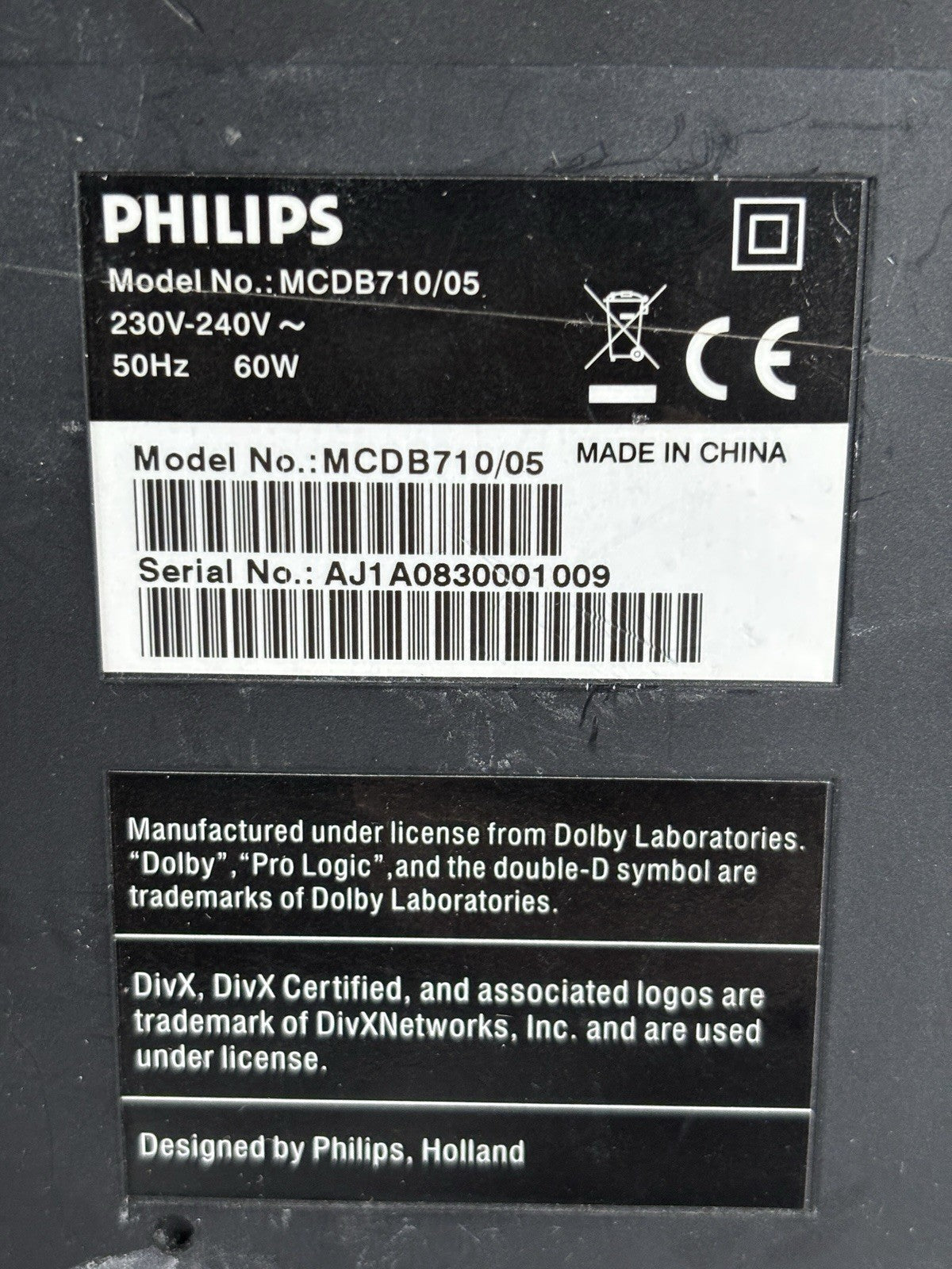 Philips MCDB710 Micro Theatre Parts and Spares Only