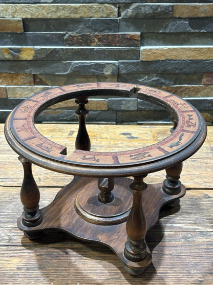Vintage Italian Globe with Astrology Zodiac  Astrological Signs Desktop Stand