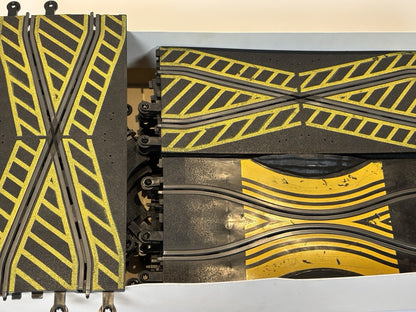 Vintage Scalextric Track 23x  Pieces including hazard track parts