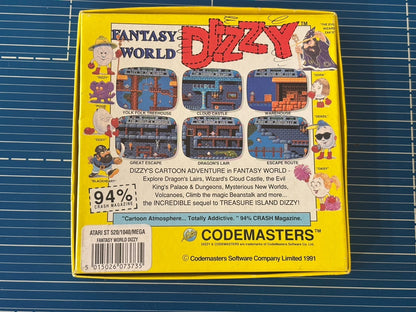 Fantasy World Dizzy : Atari ST : Codemasters : Dizzy