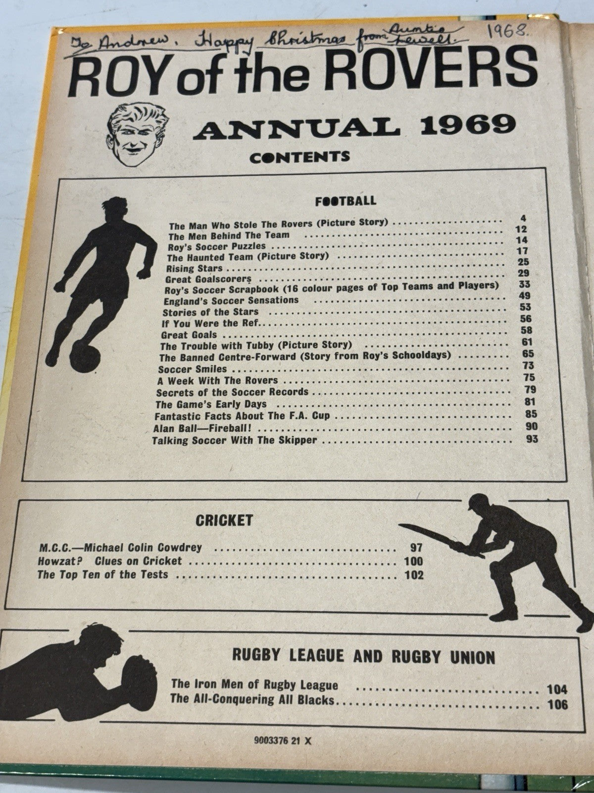 Roy Of The Rovers Annual 1969 Vintage Annual Unclipped No Inscriptions VGC