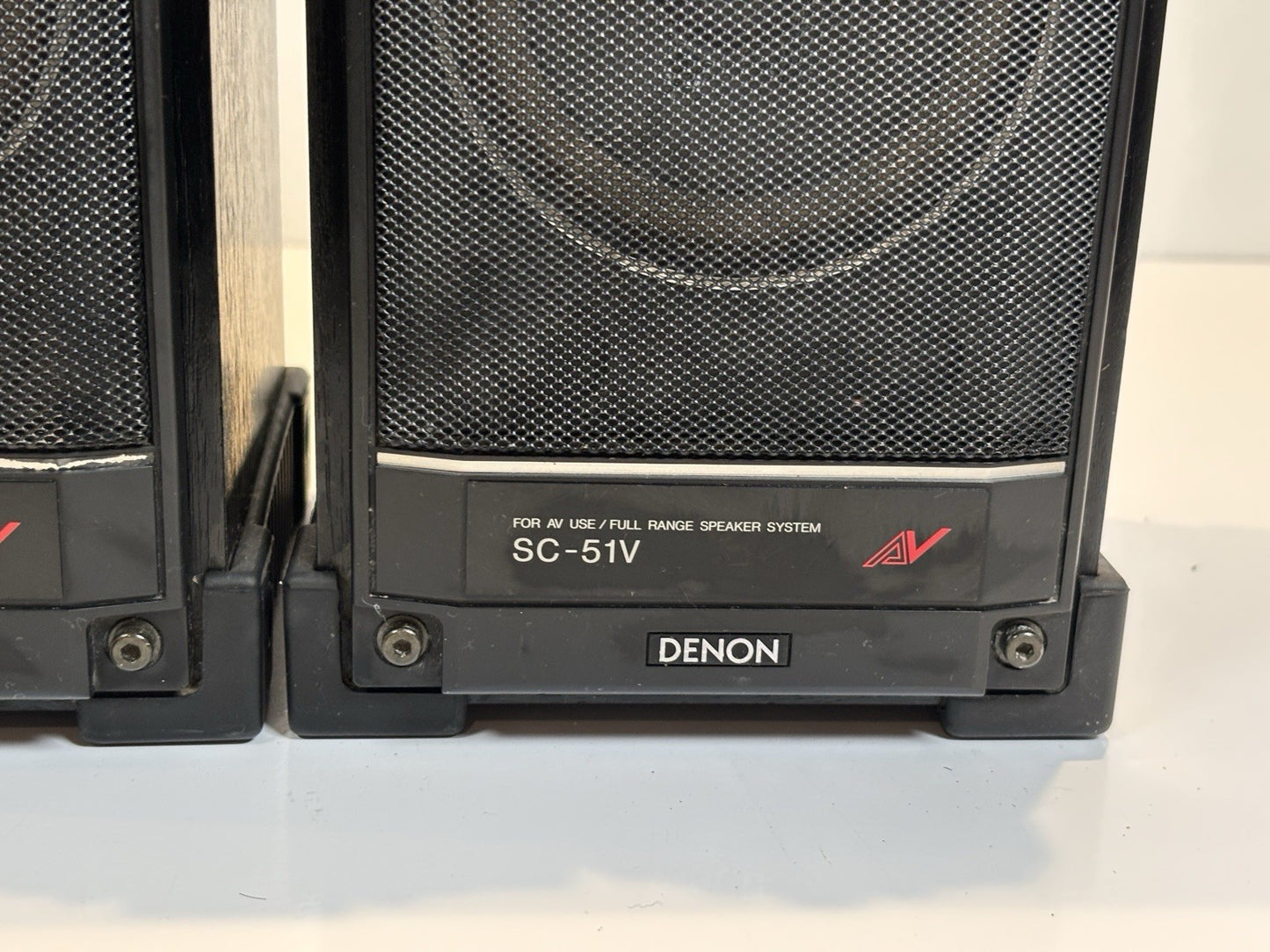 DENON SC-51V Full-Range Speakers Pair - Vintage Japan