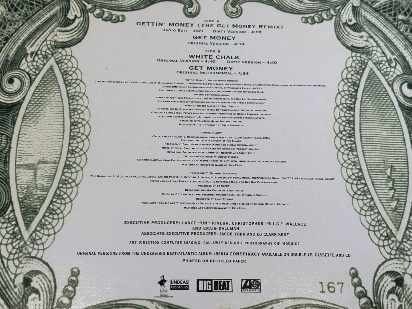 Junior Mafia-Get Money The Remix 12”vinyl Record