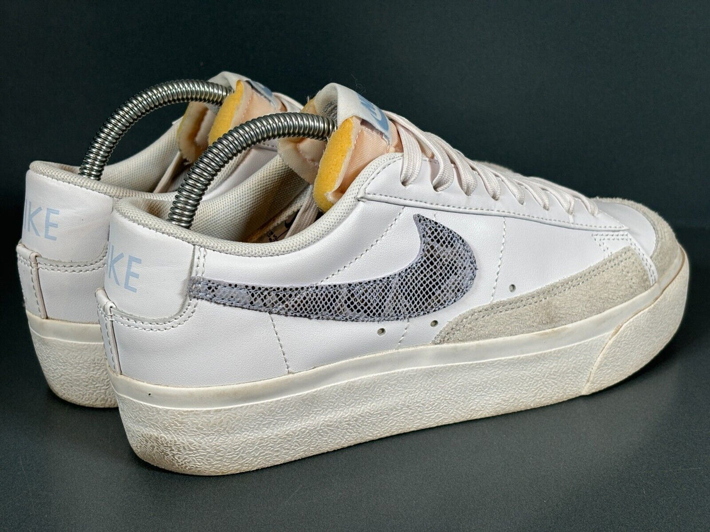 Nike Blazer Low Platform DJ0292-101 Women's White/Black Trainers UK Size 6