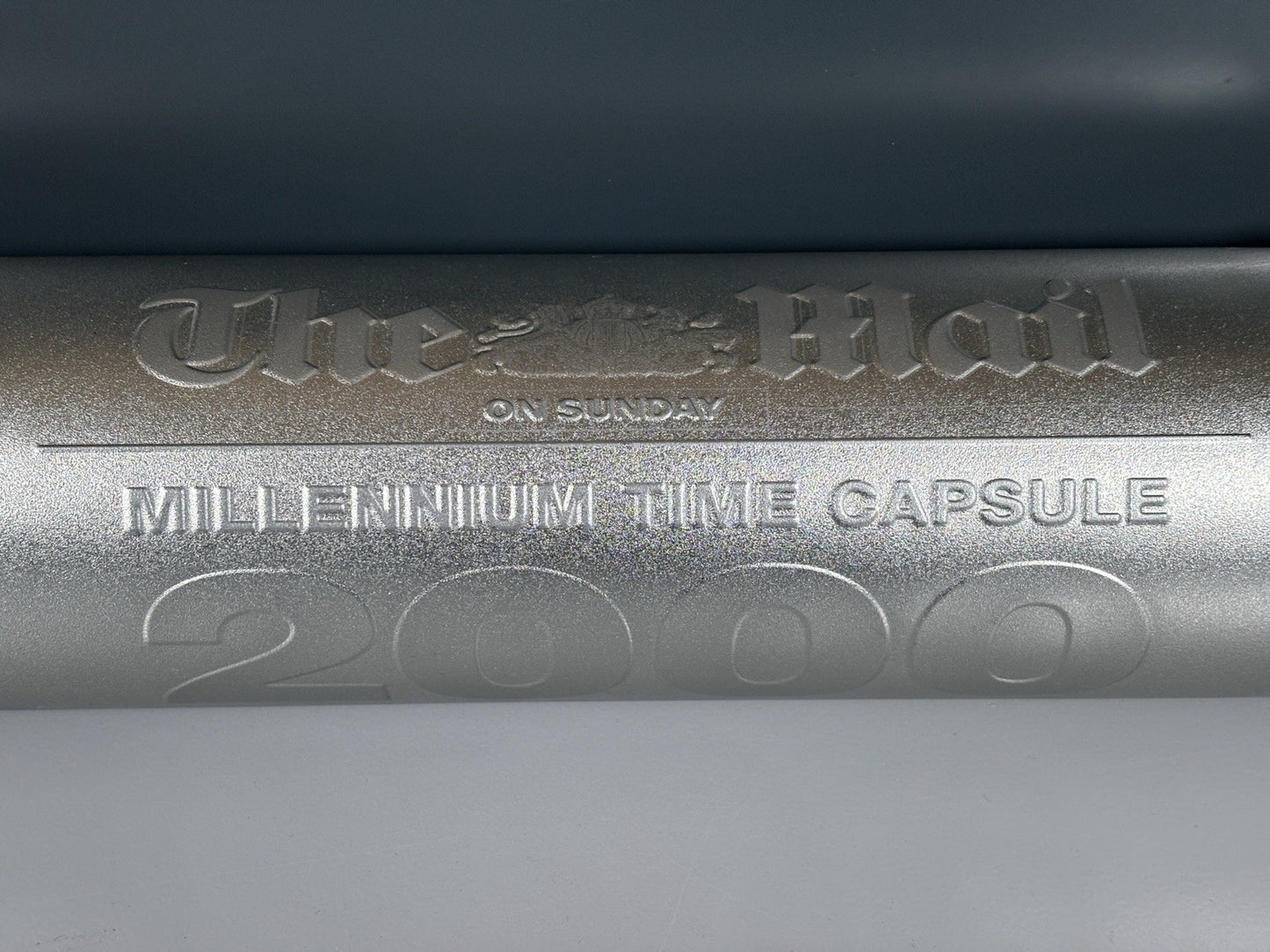 VERY RARE THE MAIL ON SUNDAY 2000 MILLENNIUM TIME CAPSULE 33cm