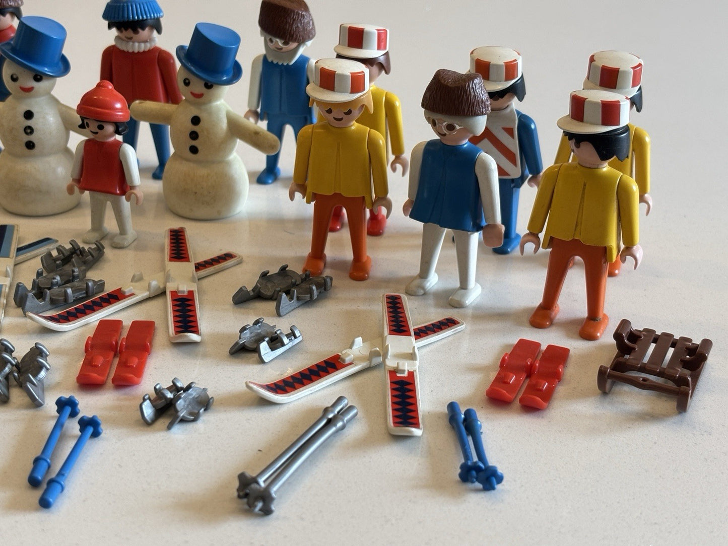 Vintage Playmobil Winter Ski Snow Winter Figures, Snowmen & Accessories