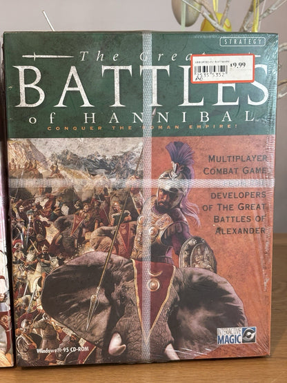 The Great Battles Bundle PC Game Caesar and Hannibal Interactive Magic SEALED