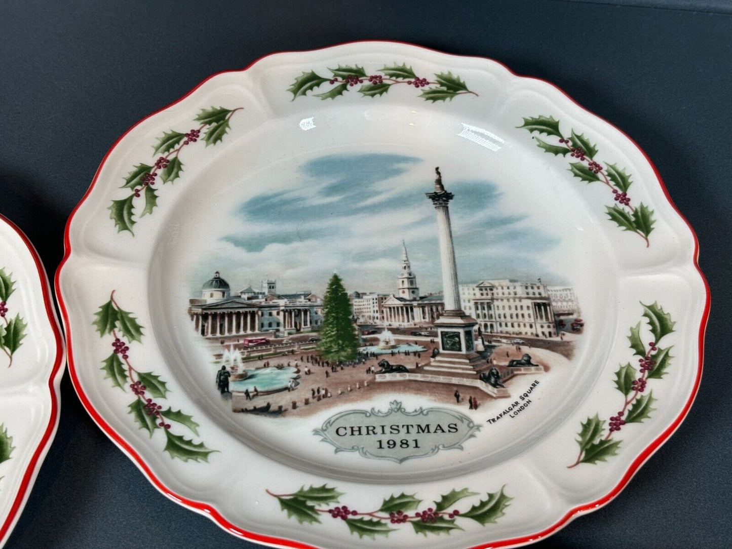 Wedgewood Queensware Christmas Plate Set Of 4 Alan Price 1, 2, 3 & 4 In Set