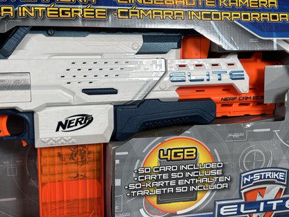 Nerf Elite Cam ECS-12 Automatic Blaster, Mag & Darts Original Box - (No SD Card)