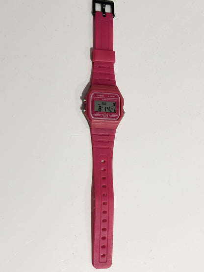 Casio F91W Vibrant PINK Resin Strap Casual Watch CASIO F-91WC-4AEF-  Men Women