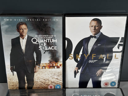 Daniel Craig  James Bond 007 - Bundle Action 4x Film Set
