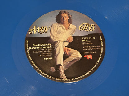 Andy Gibb - Our Love/Shadow Dancing - Blue Vinyl