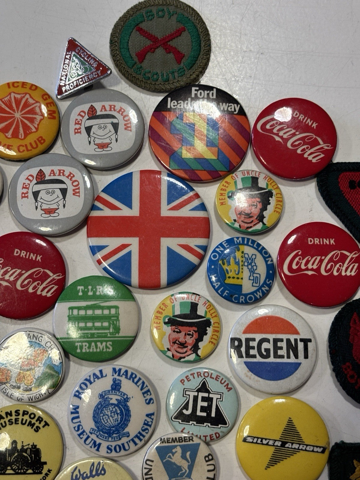 Job Lot Bundle Vintage Pin Badges And Vintage Cub Scout Patches