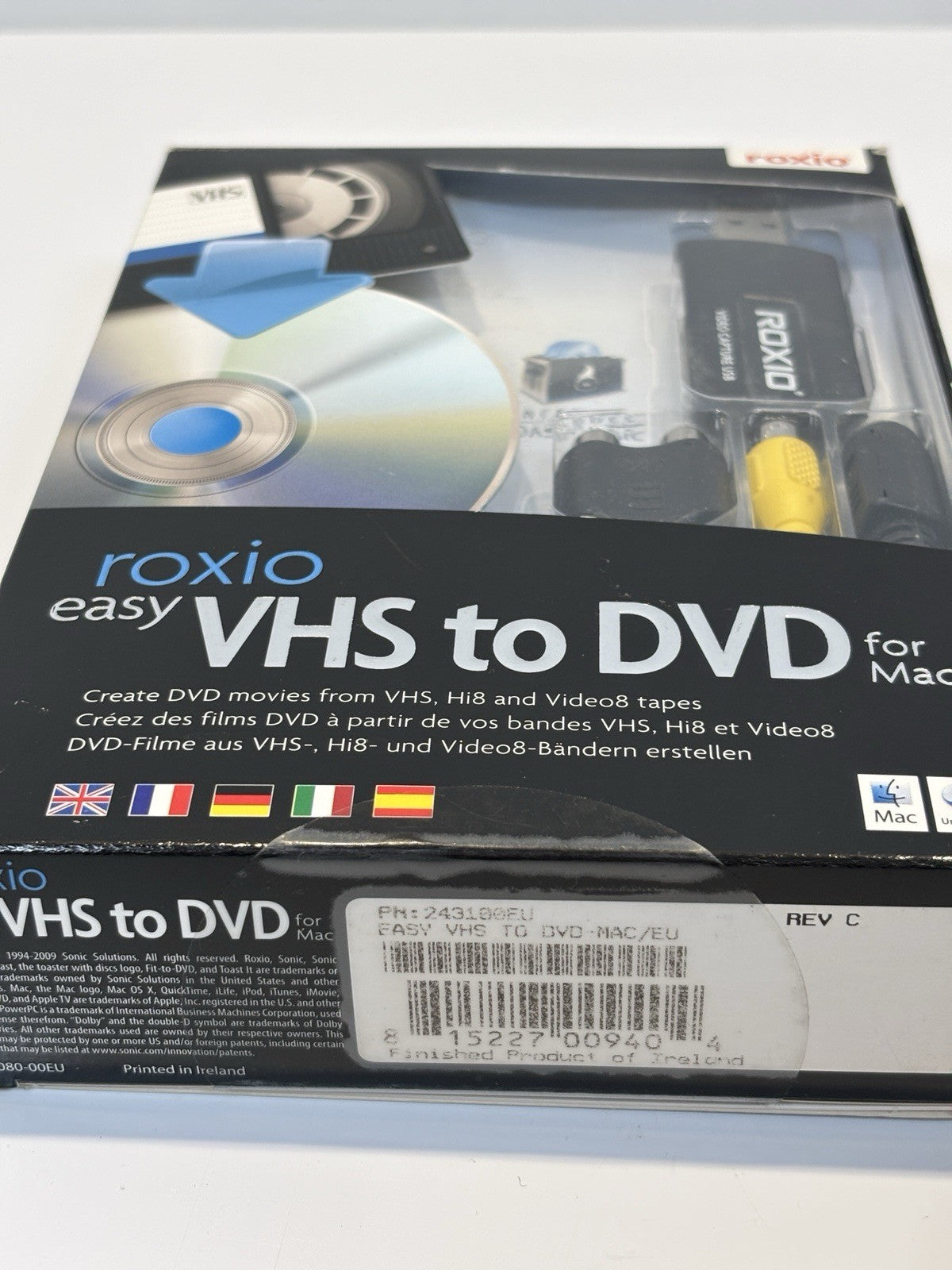 Roxio Easy VHS to DVD 3 For Mac Transfer VHS To DVD