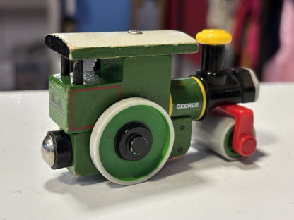 Thomas & Friends Wooden Railway George Green Steamroller For Train Set / Track