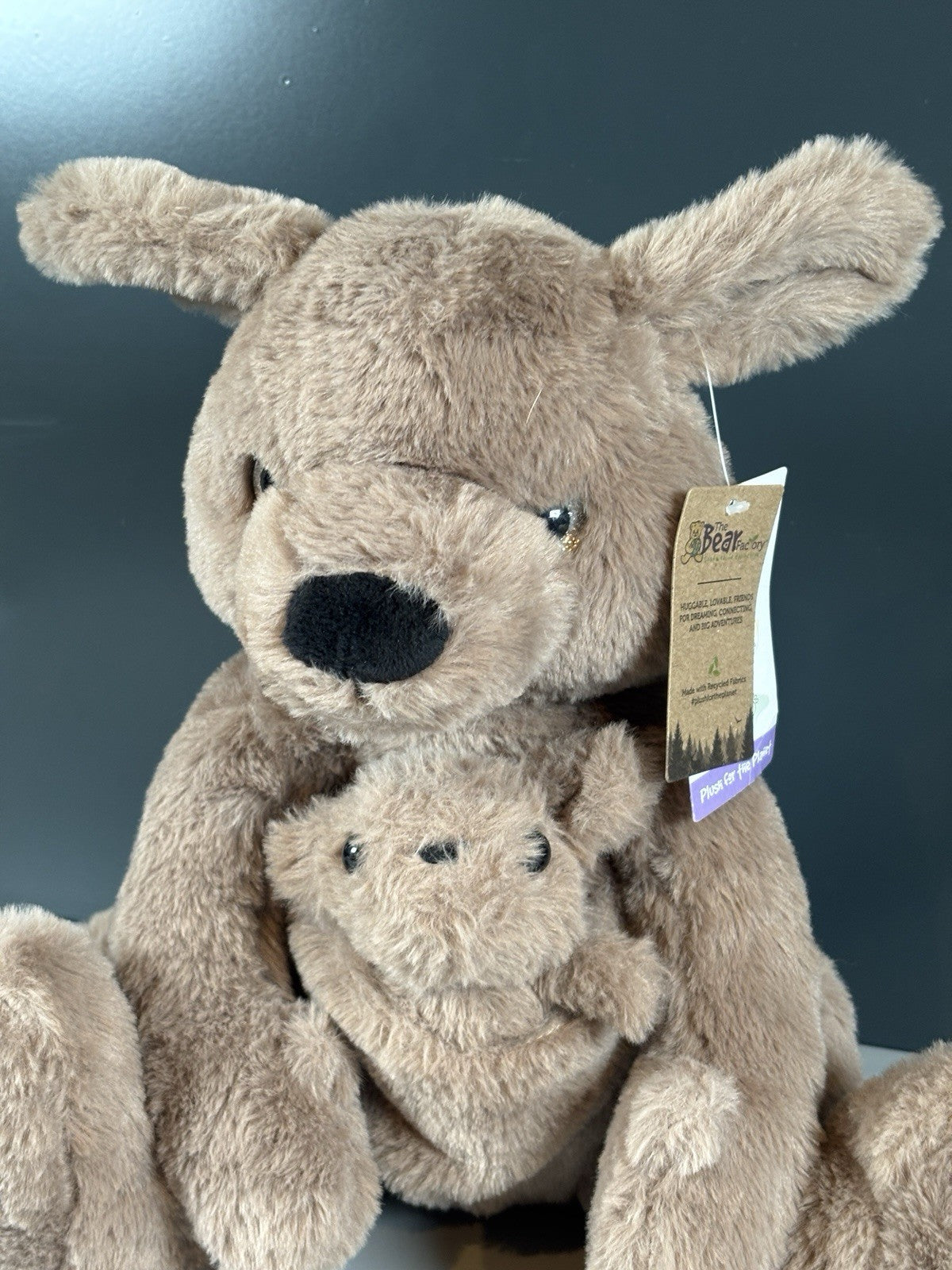 Bear Factory Kangaroo and Joey Plush Soft Toy | 12"