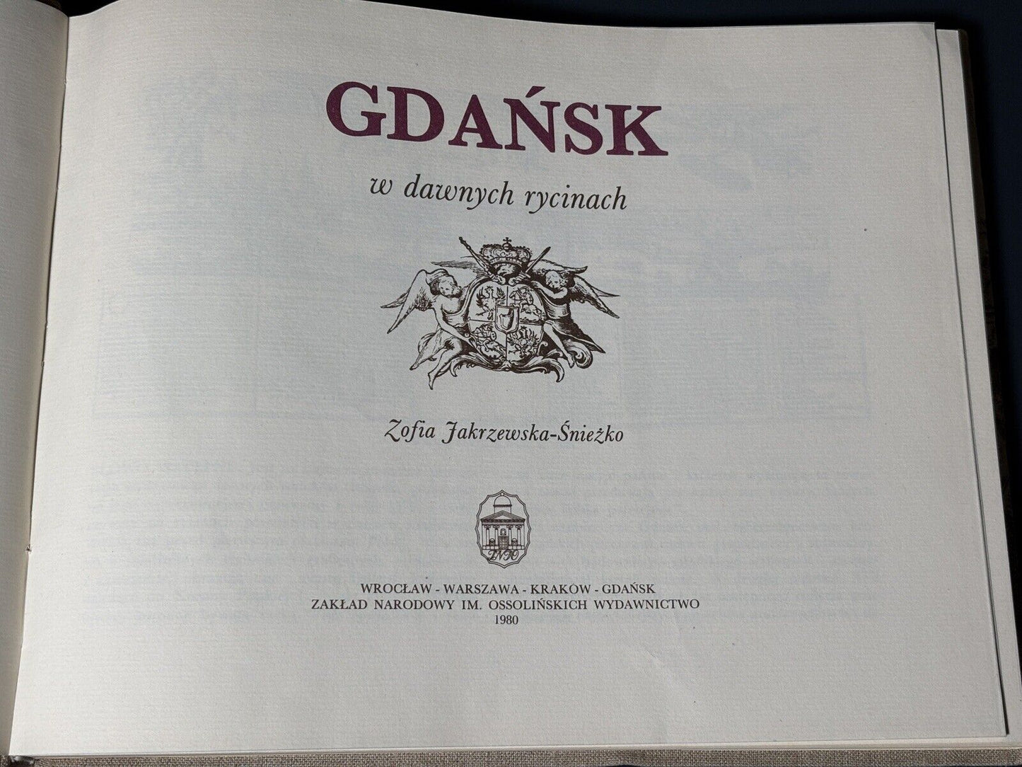 Jakrzewska-Sniezko. Gdansk w dawnych rycinach.