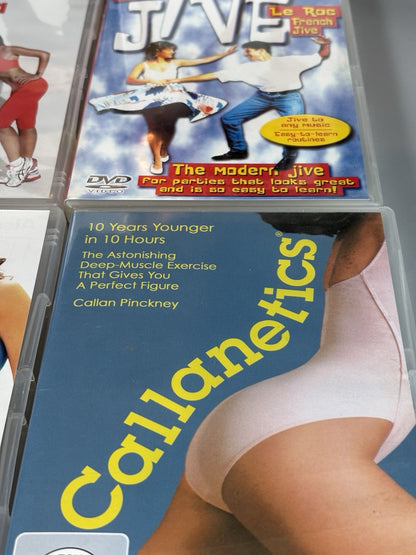6x Fitness Workout Dvd Film Bundle