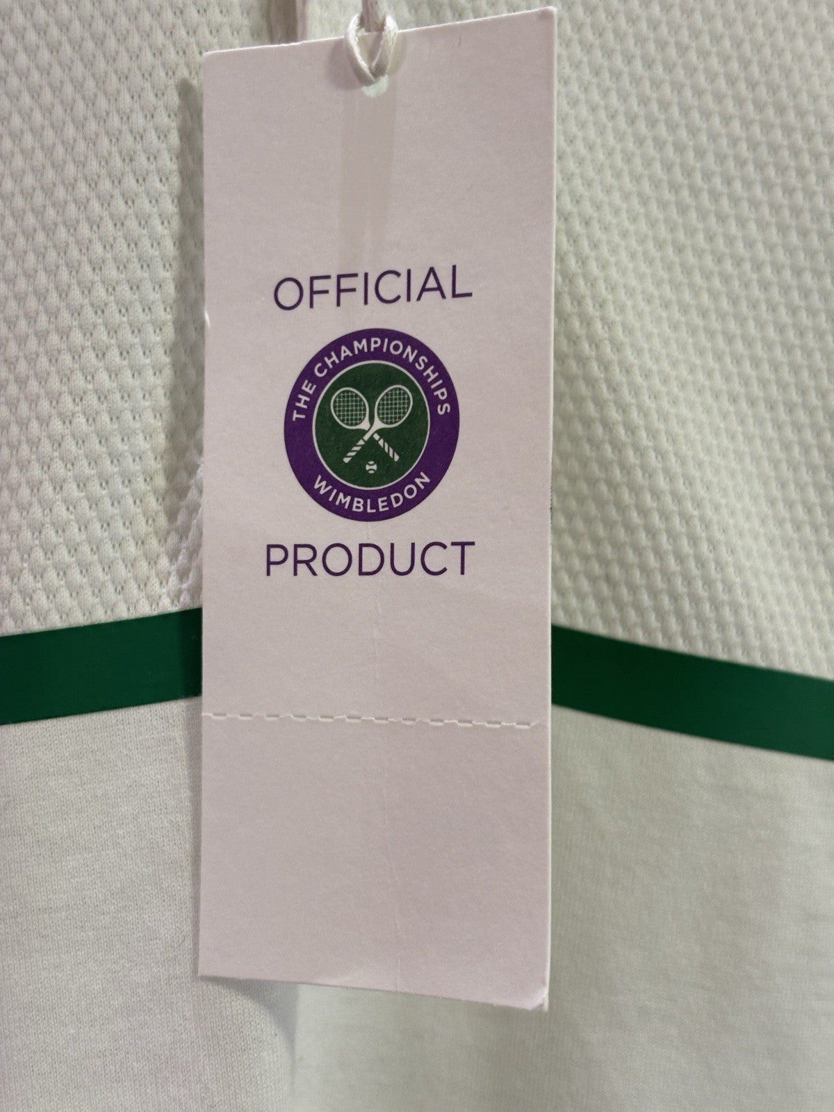 NEW Wimbledon White Polo Shirt Mens Size XL