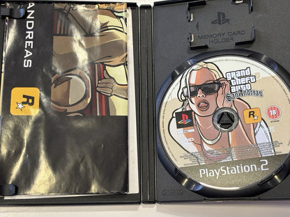 Grand Theft Auto: San Andreas PlayStation 2 With Map Poster Great Condition
