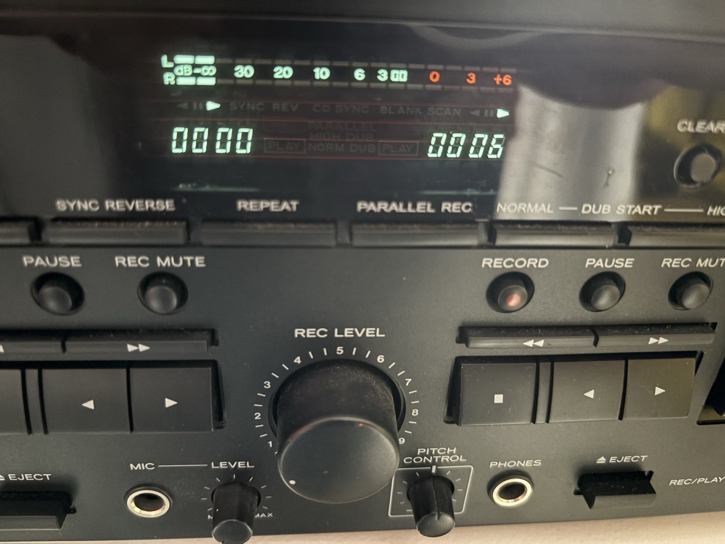 TEAC W-890R MK II Double Auto Reverse Cassette Deck Black