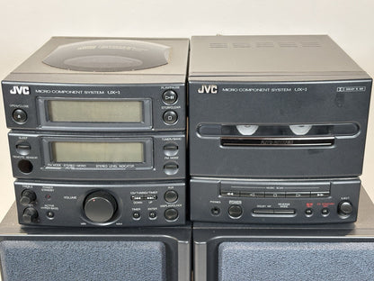 JVC UX-1 Micro Component System CD Tape Tuner Aux Mini Stack System TESTED VGC