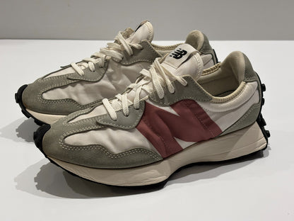 New Balance 327 Trainers -  White Burgundy - Size UK 6