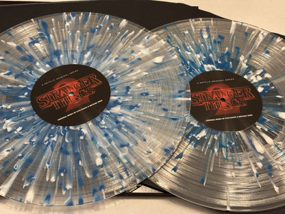Rare Stranger Things 2 Purple White Splatter 2x LP Vinyl