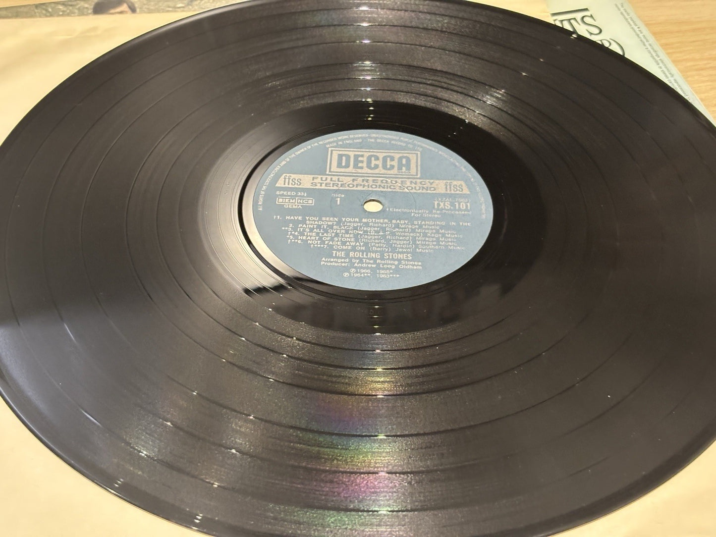 THE ROLLING STONES BIG HITS DECCA TXL 101 MICK JAGGER PSYCH UNBOXED LABEL MONO