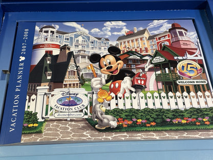 Disney Vacation Club 15th Anniversary Canvas Print & Planner Mint Condition