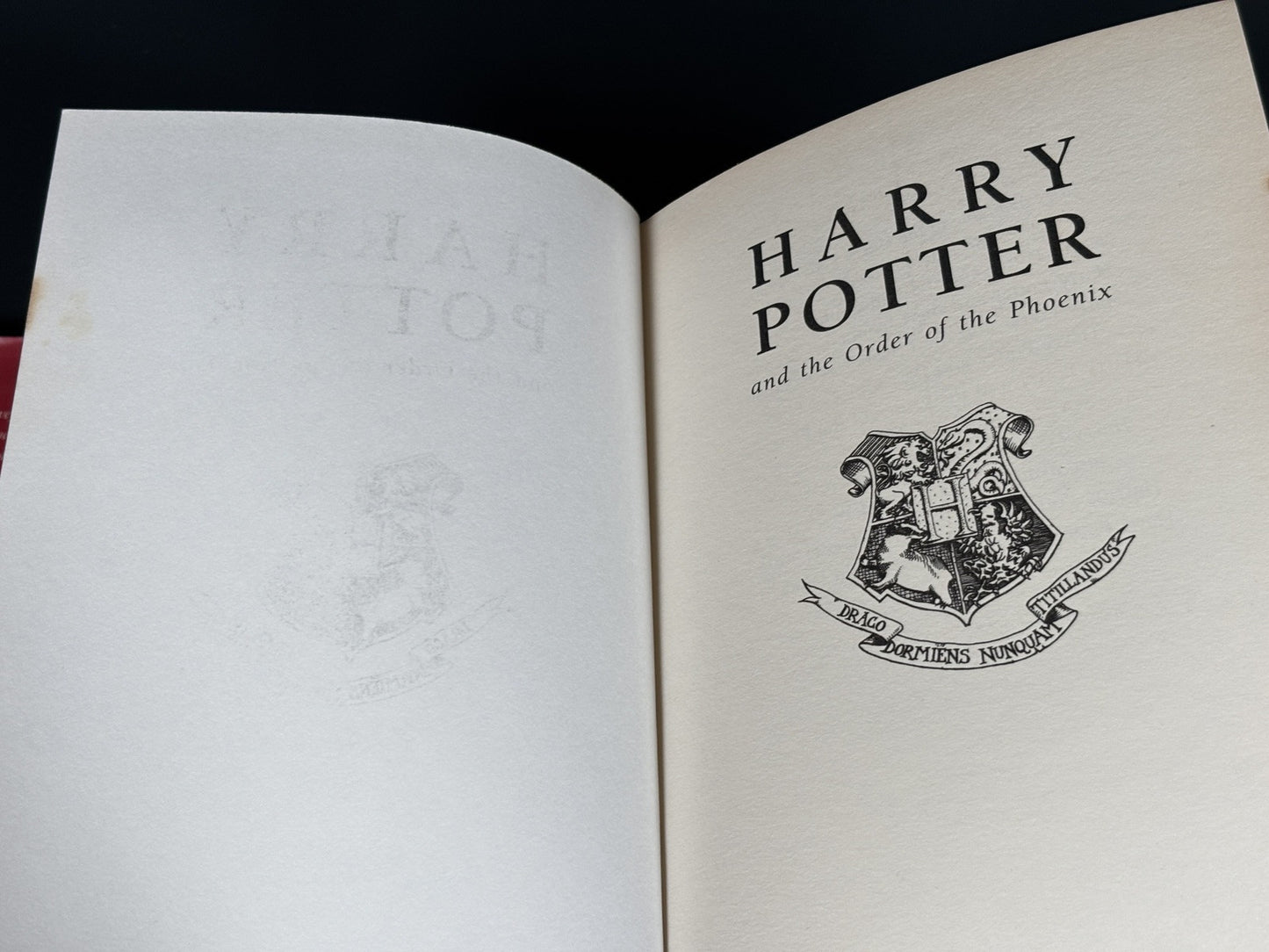 Harry Potter And The Order Of The Phoenix First Edition Error 766 Pages & 2 ink