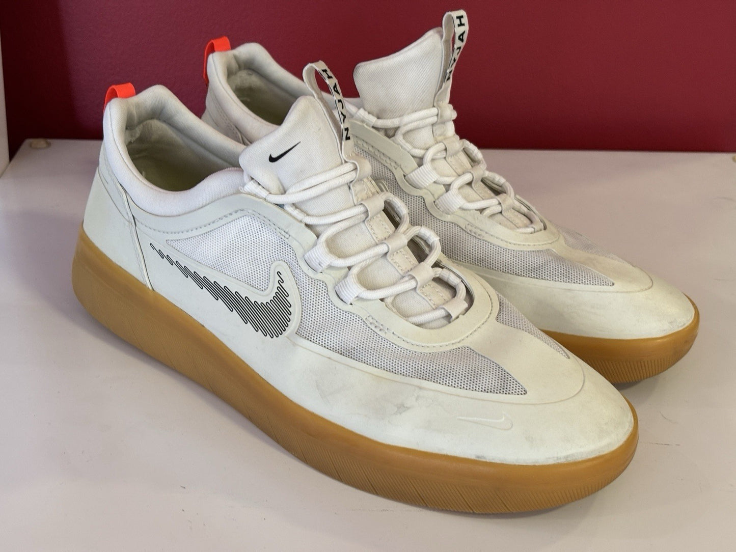 Nike SB Nyjah Free 2 Rawdacious Skate Shoes Size UK 10.5 - CU9220-101 Gum Sole